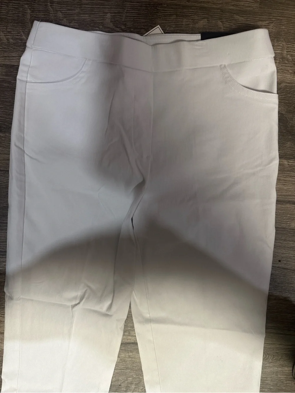 NWT Alfred Dunner Allure White Petite Stretch Pants 6P Modern Fit